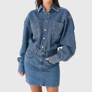 Essentiel Antwerp Ilene Denim Mini Dress